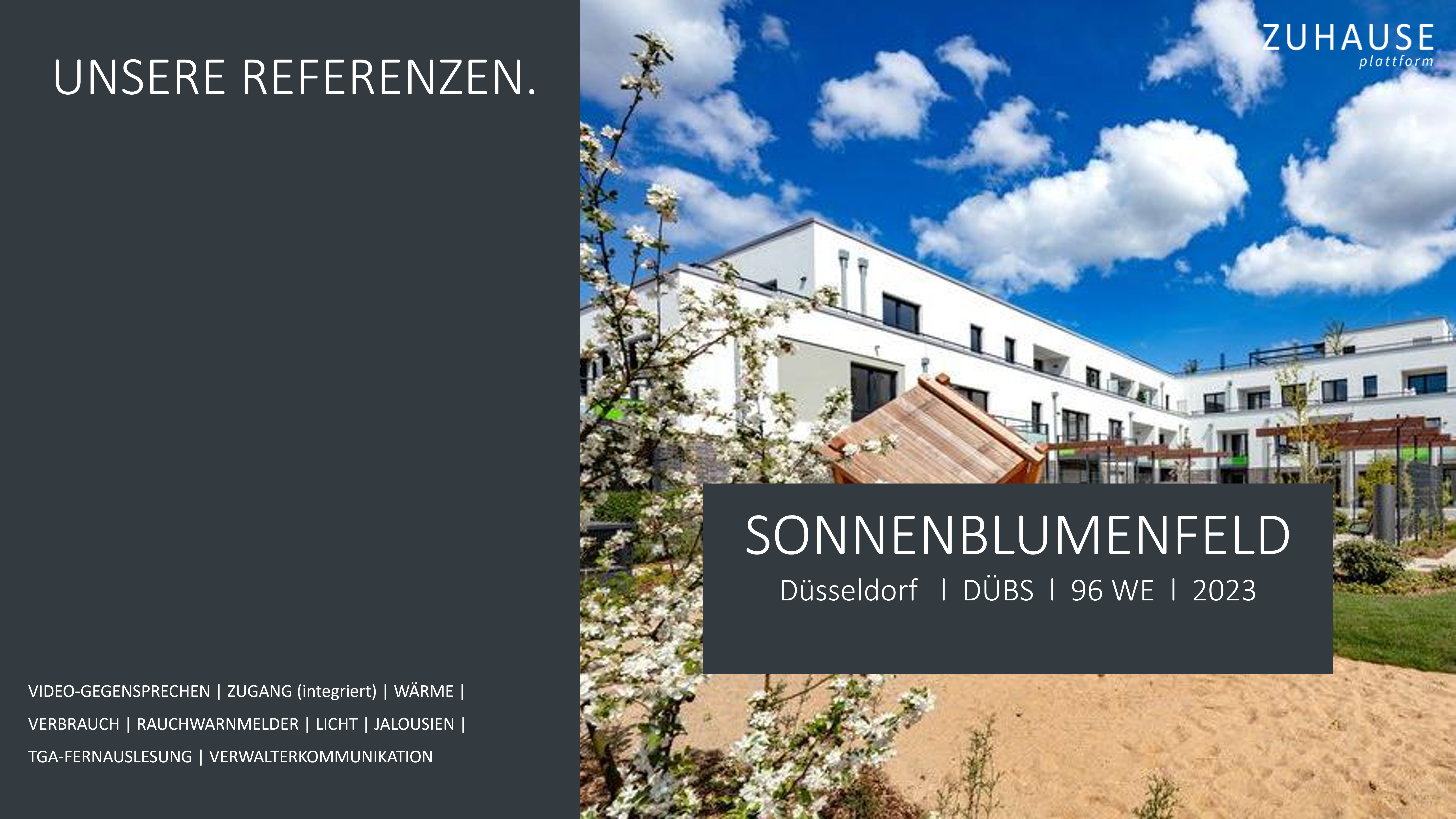 Referenzprojekt Sonnenblumenfeld